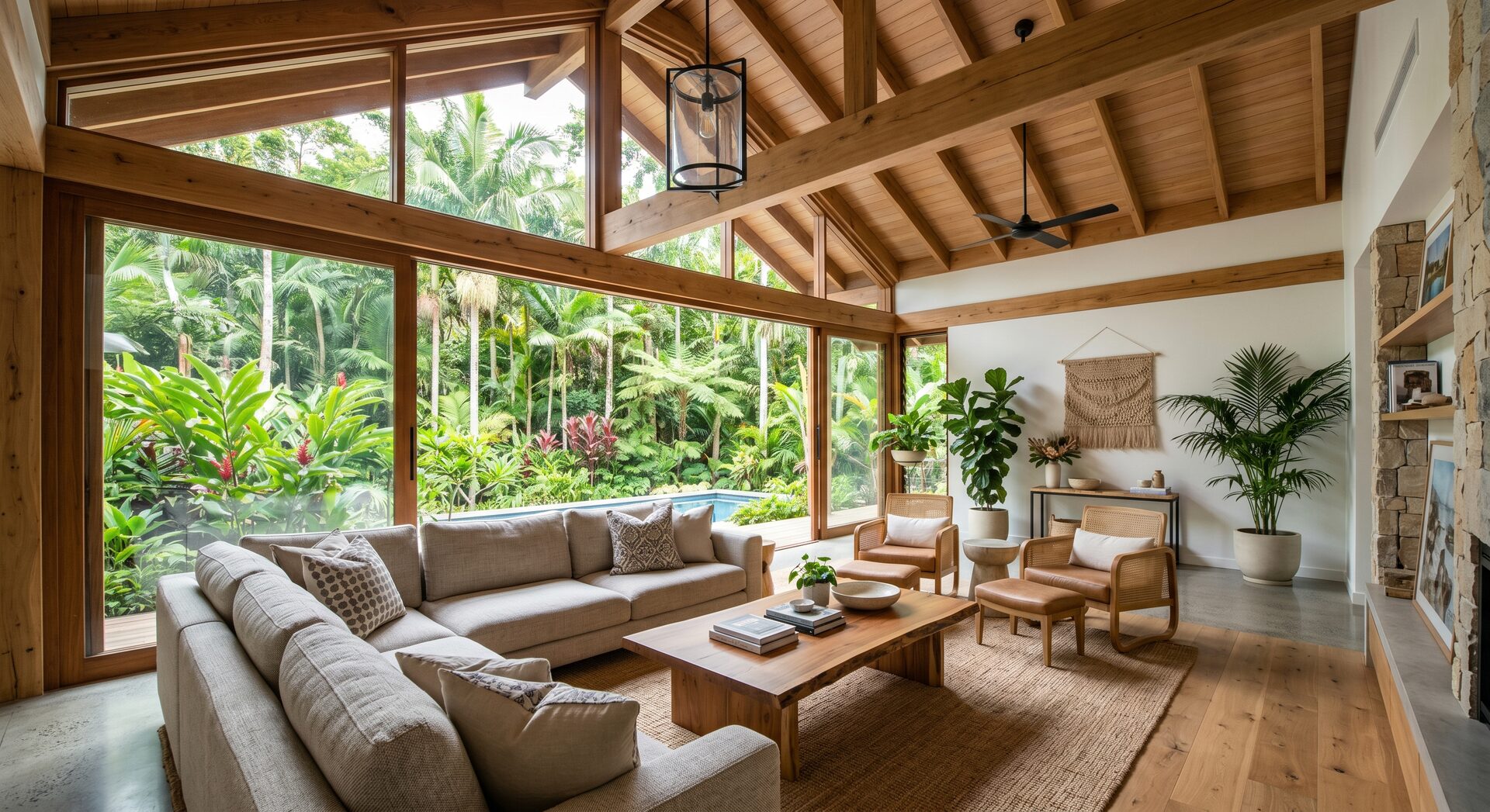 Luxury tropical Queensland property interior